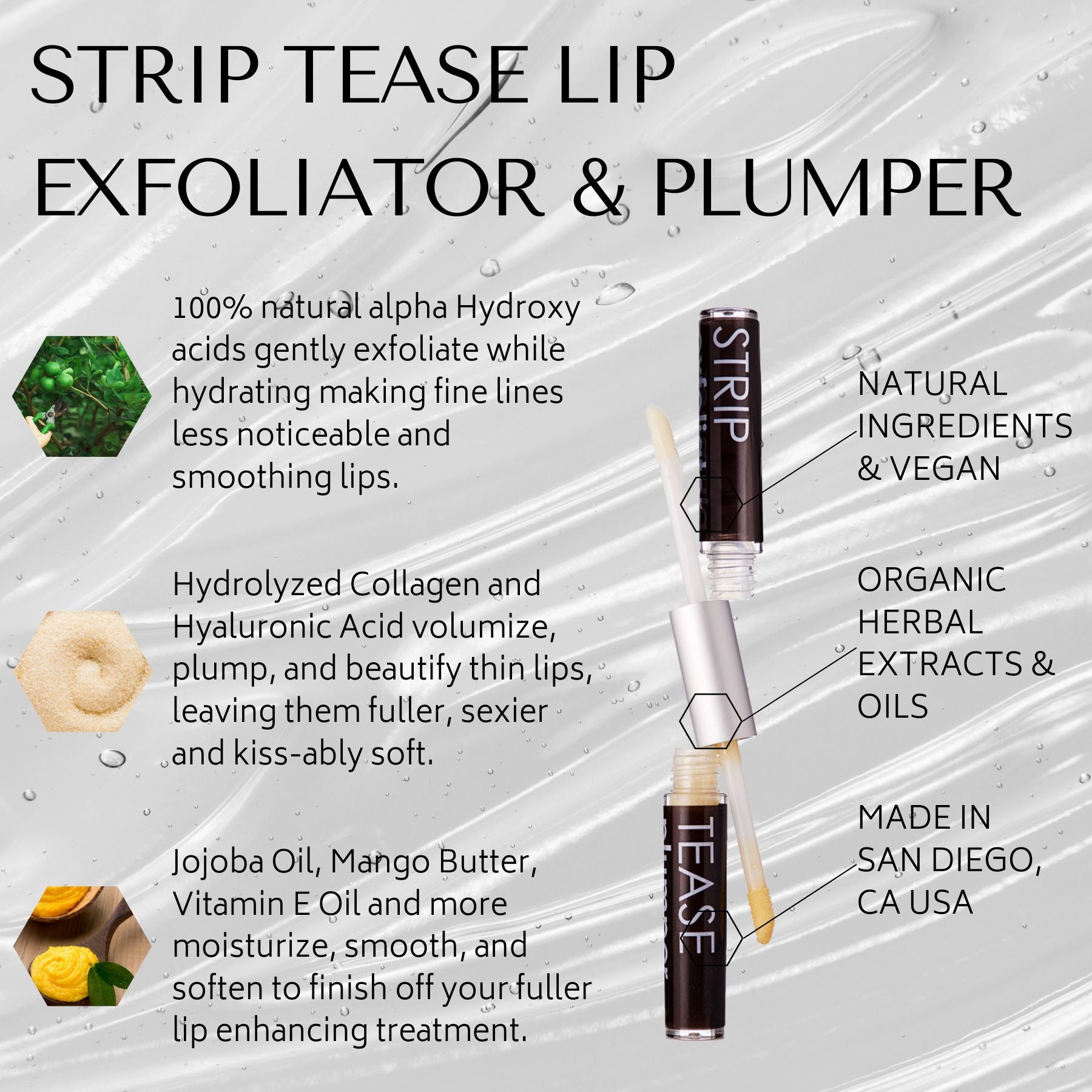 Strip Tease - Lip Exfoliator / Lip Plumper
