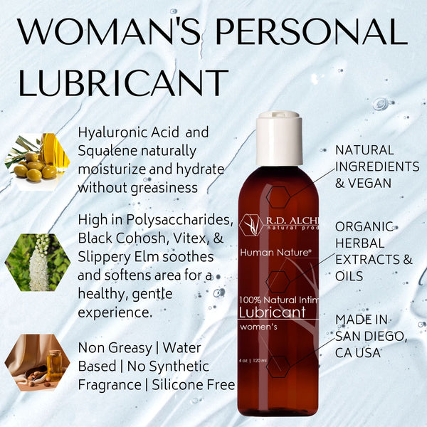 Lubricant for Vaginal Dryness - 100% Natural, Organic, Water-Based RD Alchemy Natural Products Lubricant for Vaginal Dryness - 100% Natural, Organic, Water-Based RD Alchemy Natural Products