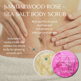 Organic Sandalwood Rose - Sea Salt Body Scrub