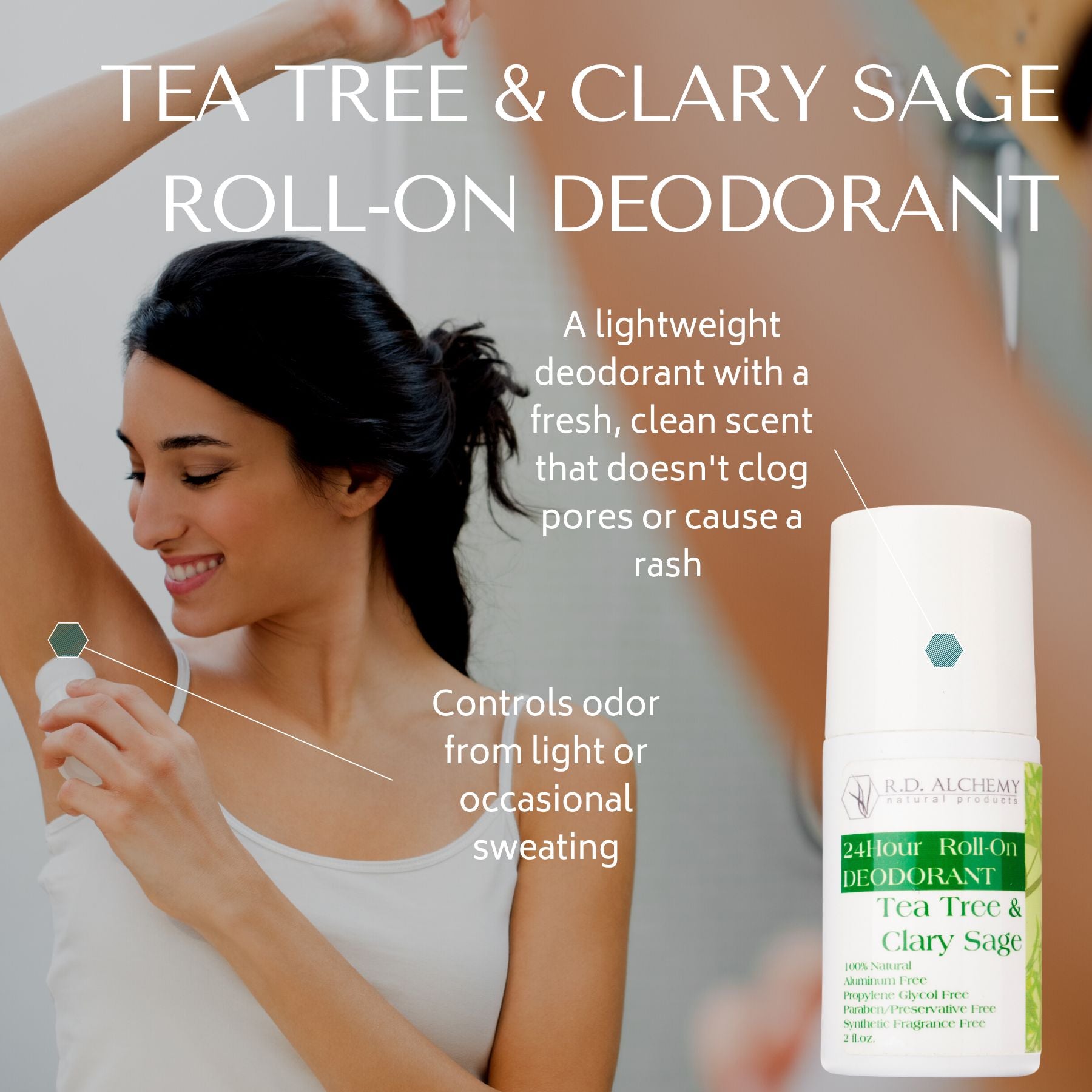 Tea tree & clary sage deodorant