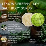 Organic Lemon Verbena - Sea Salt Body Scrub