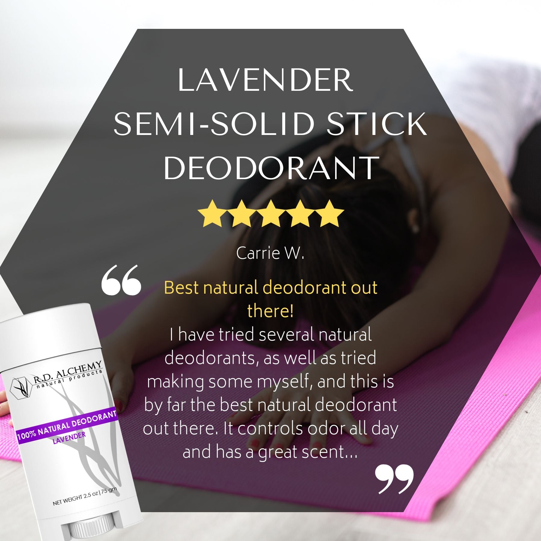 Lavender Semi-Solid Stick Deodorant
