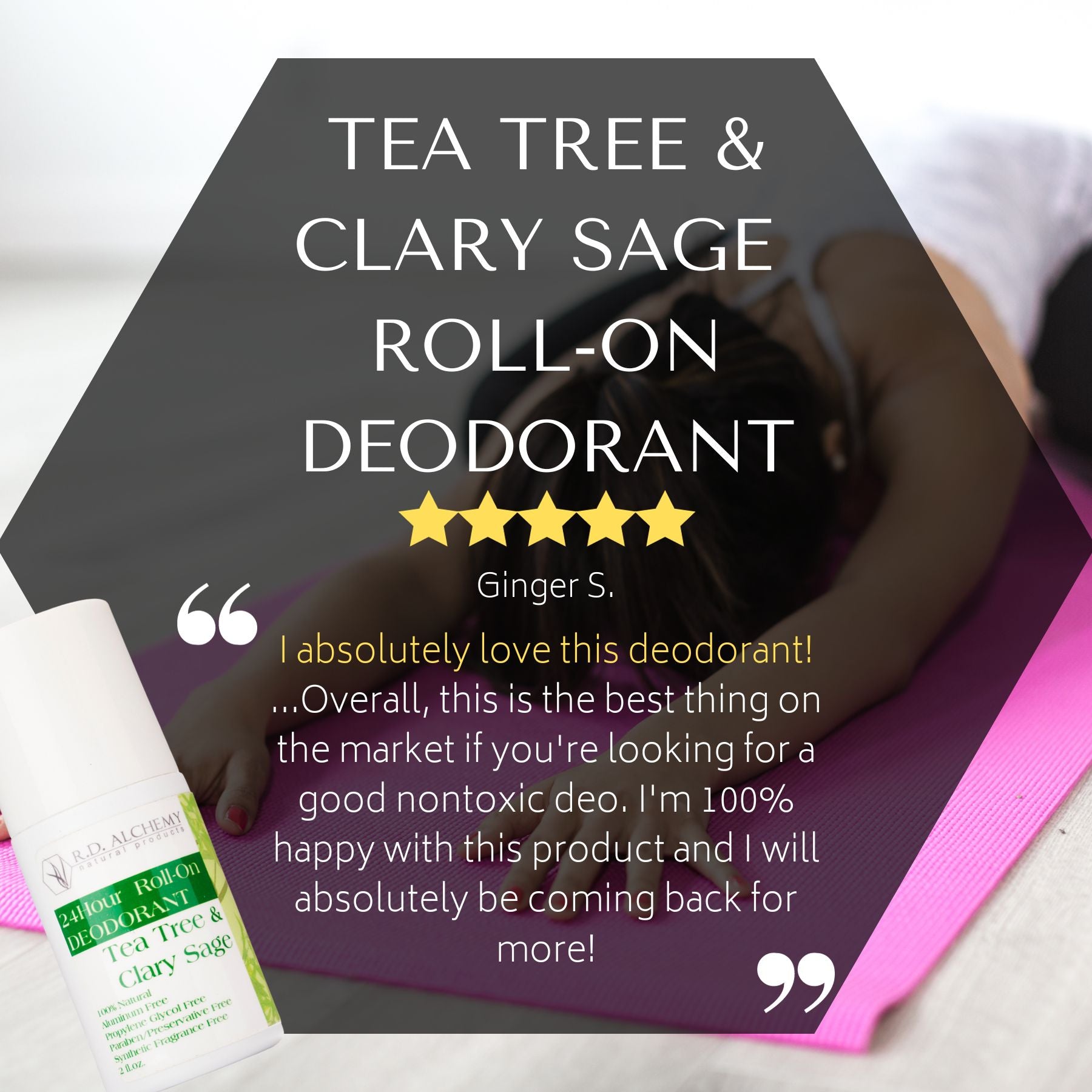 Tea tree & clary sage deodorant