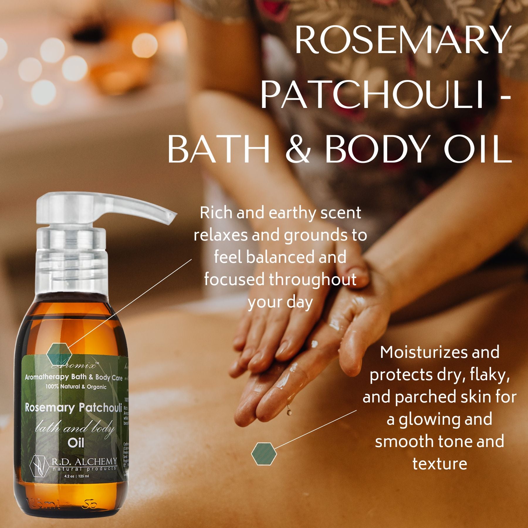 Aromix Aromatherapy Massage, Bath & Body Oil  Professional Grade – RD  Alchemy Natural Products