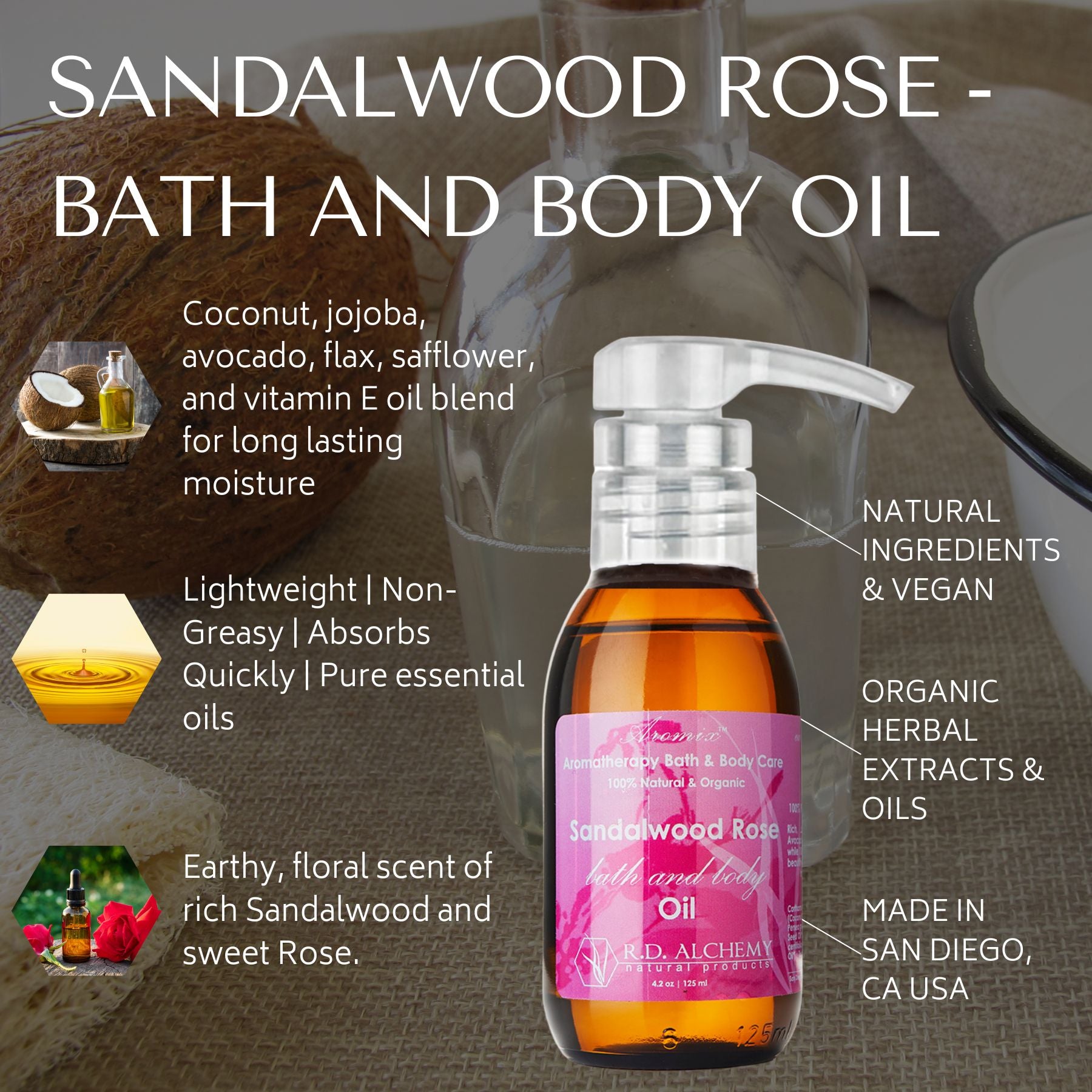 Sandalwood Rose Body Oil 