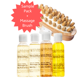 Sensual Edible Massage Oil - 4 Flavor Sample Pack