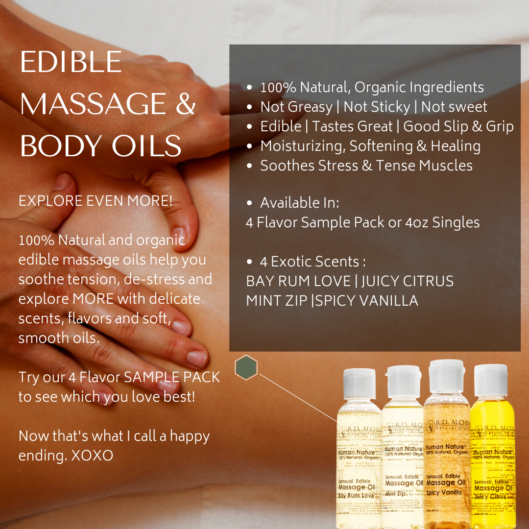 Sensual Edible Massage Oil - Sampler Pack