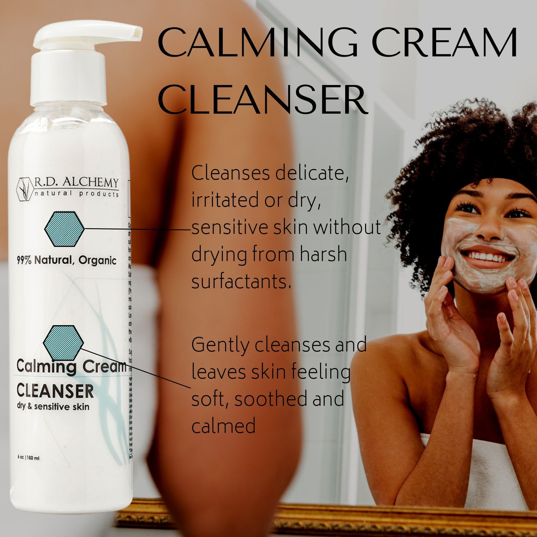 Calming cream cleanser