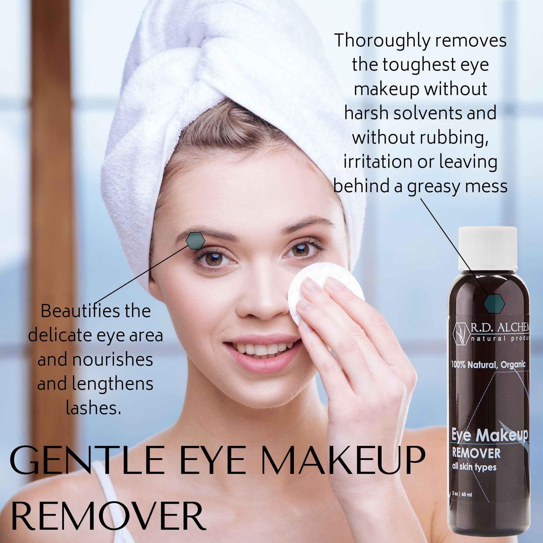 Smelte låne spids Gentle Eye Makeup Remover - Natural, Gentle & Sulfate Free – RD Alchemy