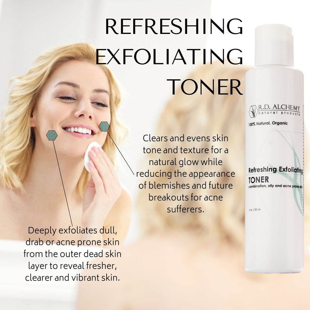 100 Natural Face Refreshing Exfoliating Toner RD Alchemy RD