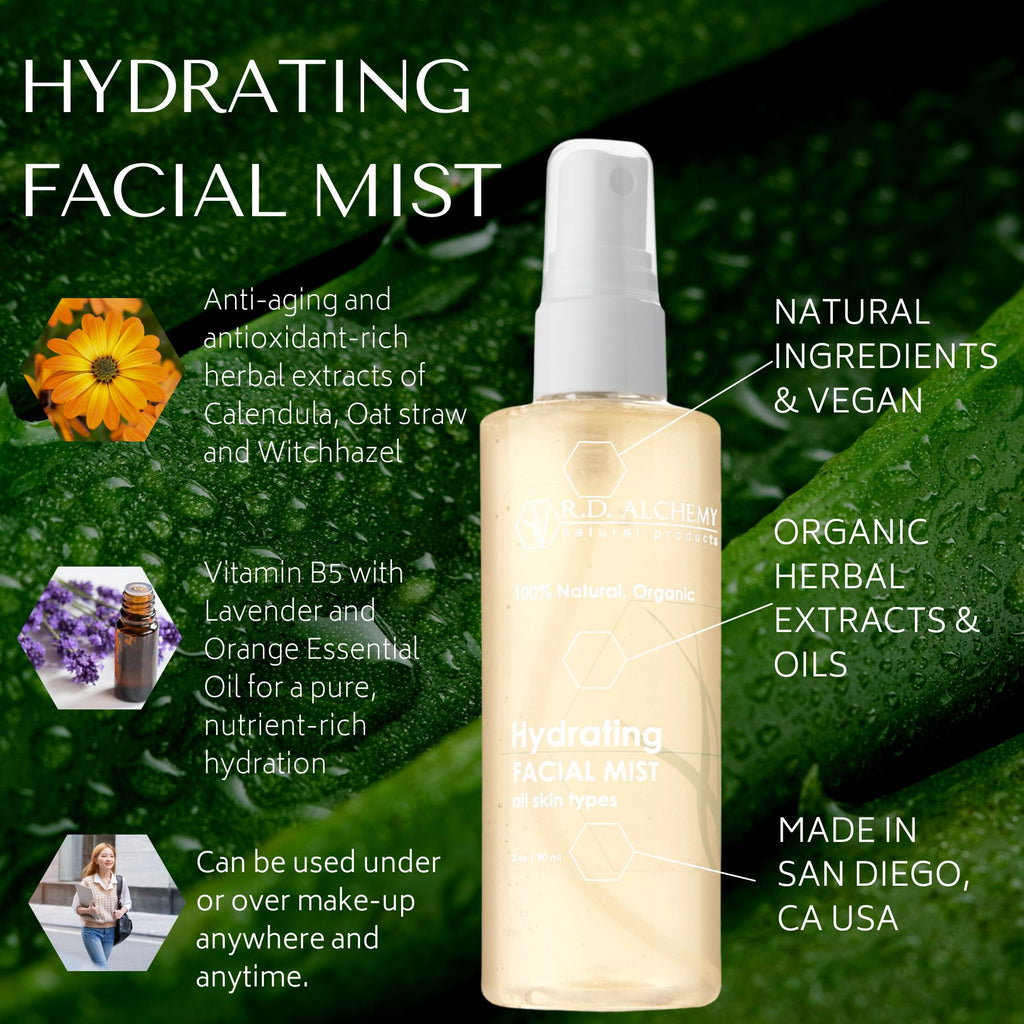 Hydrating Mist Save dry skin and hair anytime and anywhere! RD