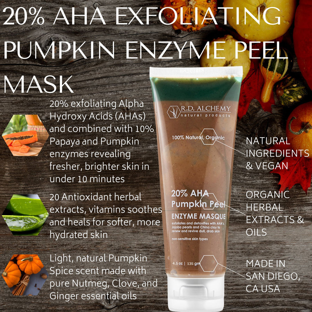 20 AHA Pumpkin Peel Mask Professional Results RD Alchemy