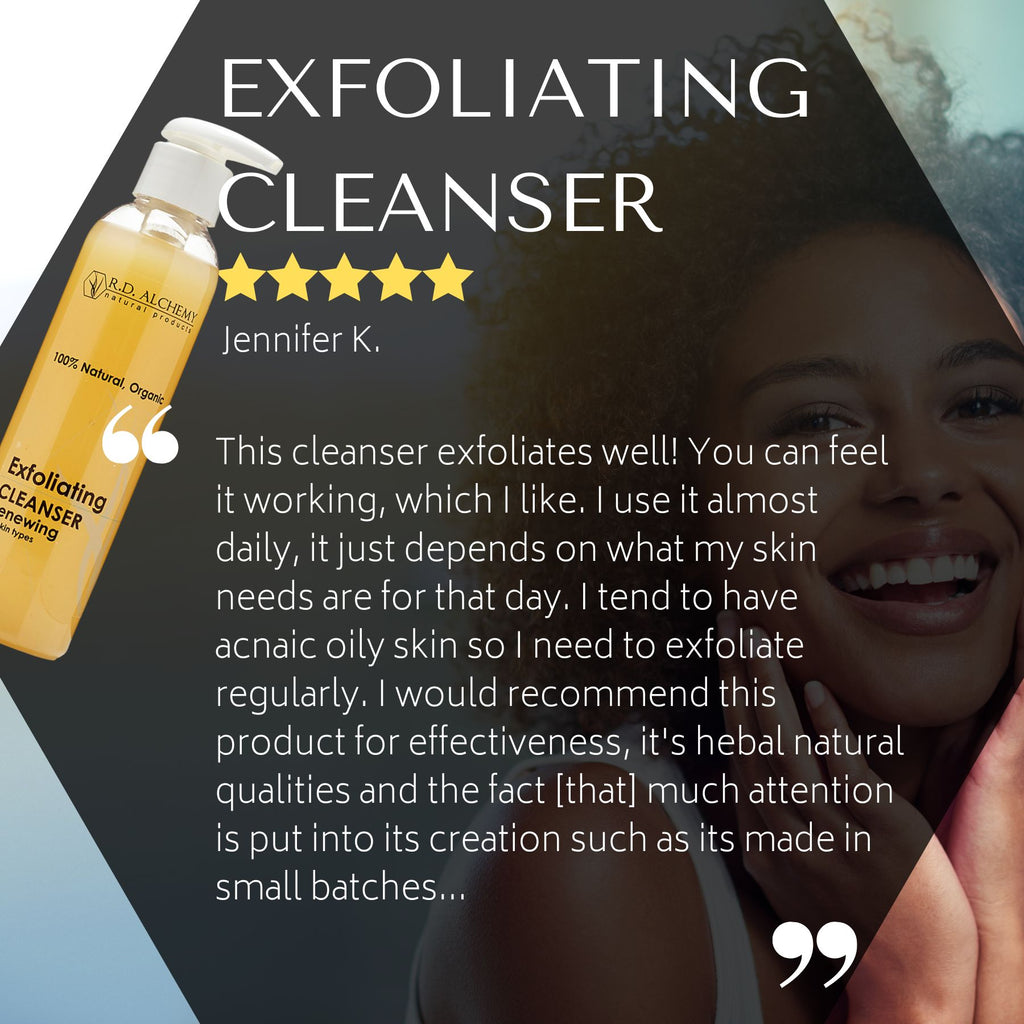 Exfoliating Cleanser Natural, Organic, & SoapFree! RD Alchemy