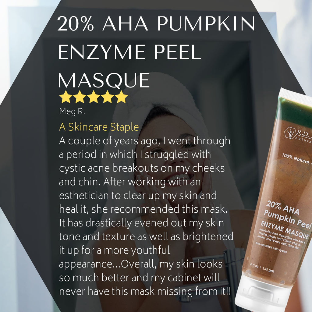 20 AHA Pumpkin Peel Mask Professional Results RD Alchemy